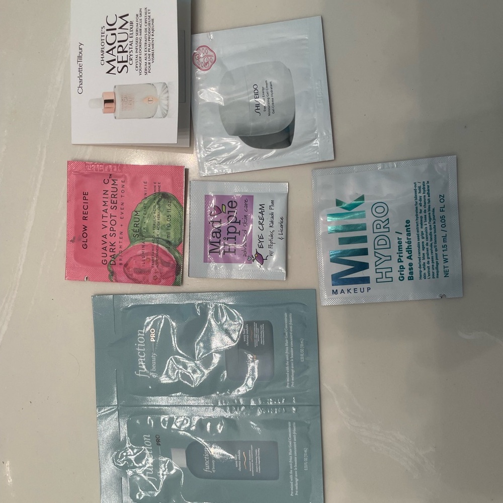 makeup/skincare sample bundle